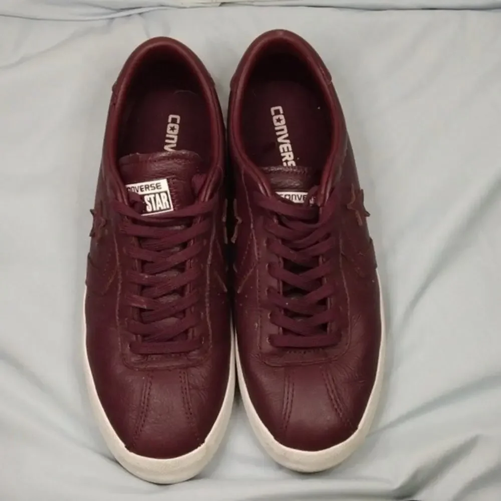 Converse Breakpoint Dark Sangria Leather Sneakers Size Mens 7.5 Womens 9